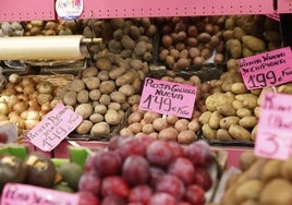 Precios del mercado, en una foto de archivo