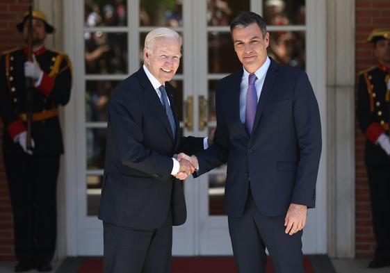 Pedro Sánchez, en la Casa Blanca junto a Joe Biden.