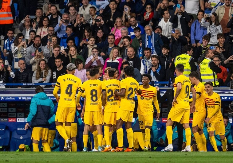 El FC Barcelona, campeón de Liga tras golear (2-4) al Espanyol