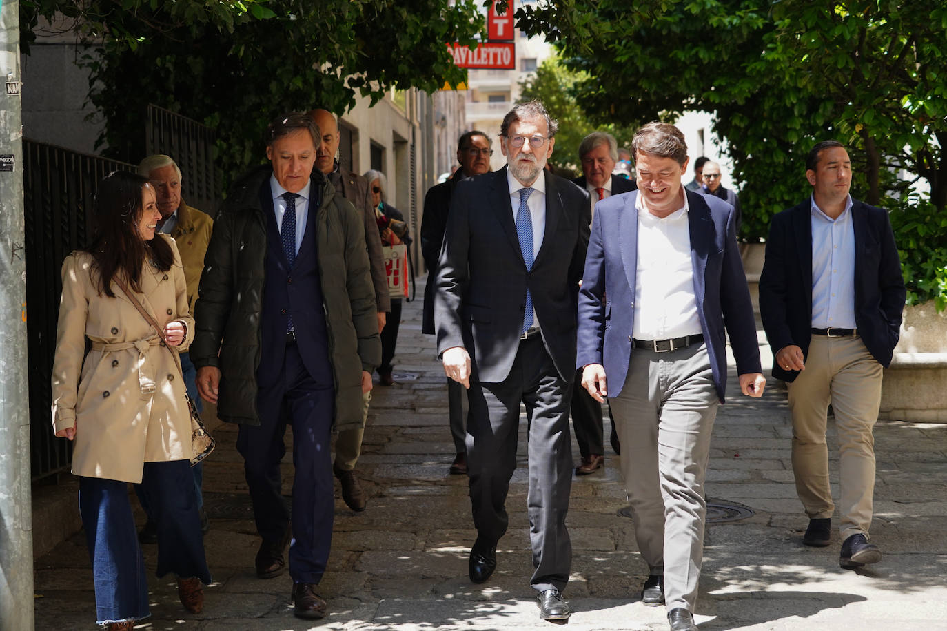 Mariano Rajoy se da un baño de masas en Salamanca