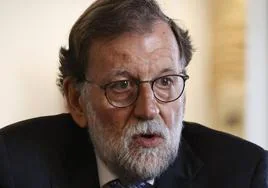 Mariano Rajoy en un momento de la entrevista.