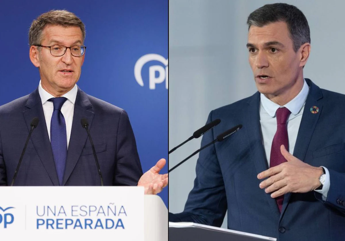 Alberto Núñez Feijoo y Pedro Sánchez