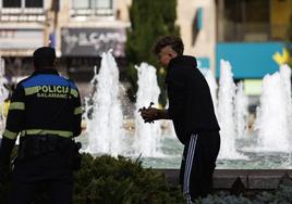 El entrañable rescate de unos patitos en la Puerta de Zamora