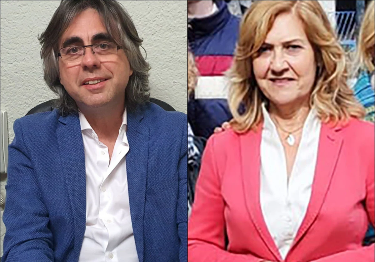 Luis F. Martín y Purificación Pozo, candidatos de PP y Vox en Béjar.