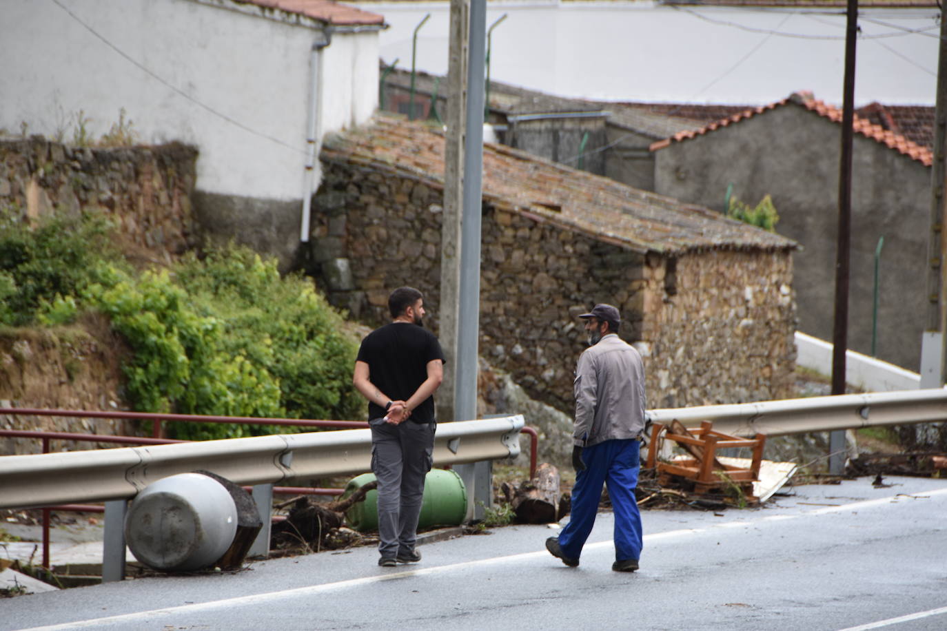 Así ha quedado el municipio de Beleña tras la inundación tras las intensas lluvias