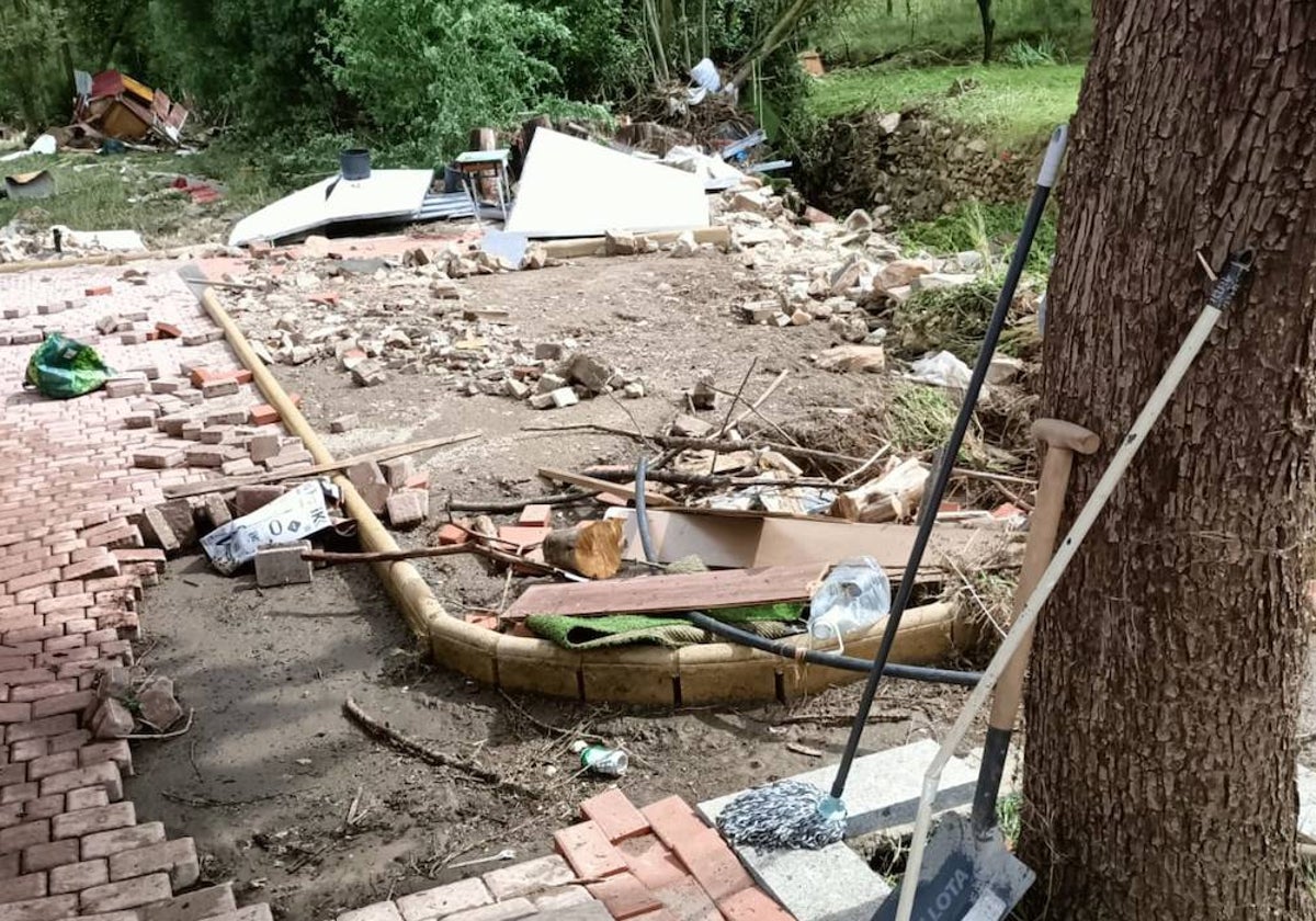 Así está la localidad salmantina de Beleña el día después de las fuertes lluvias