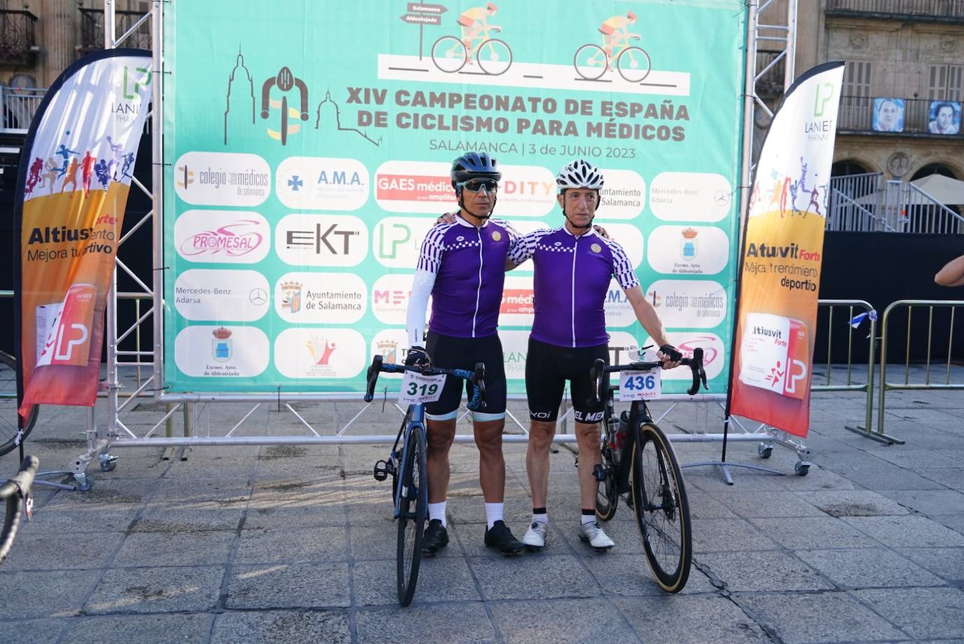 Médicos de toda España participan en un campeonato de ciclismo en Salamanca