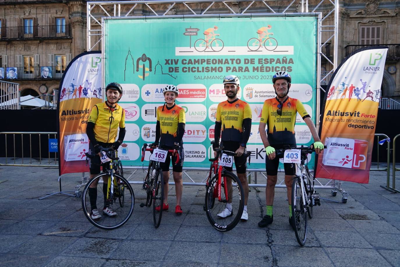 Médicos de toda España participan en un campeonato de ciclismo en Salamanca