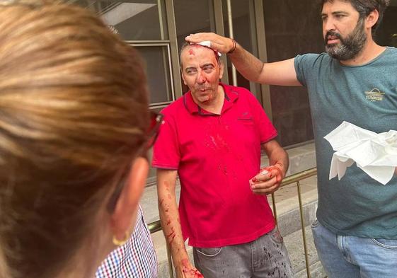 Eladio Herrero, ganadero herido al ser golpeado en la protesta ganadera
