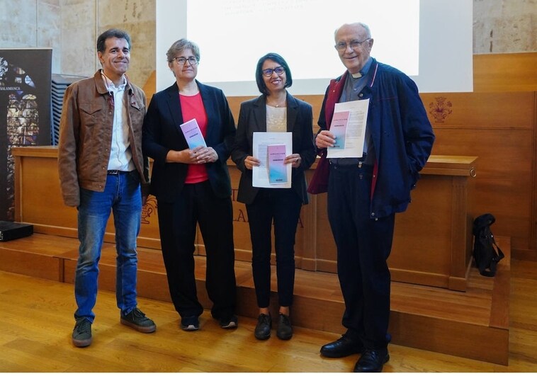 Pedro Gómez, Maribel Manzano, Cristina Vicente y Antonio Matilla presentaron la Semana de Archivos.