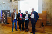 Pedro Gómez, Maribel Manzano, Cristina Vicente y Antonio Matilla presentaron la Semana de Archivos.
