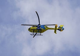 La anciana fue evacuada en el helicoptero medicalizado de Sacyl