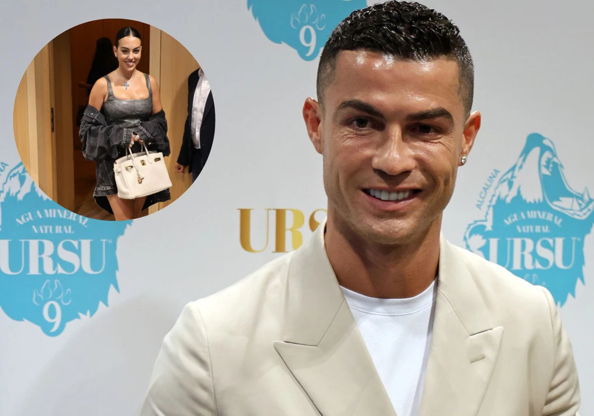 Cristiano Ronaldo estuvo acompañado de su mujer, Georgina