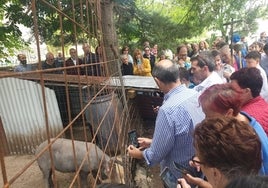 El pueblo celebró la bendición en la ermita.