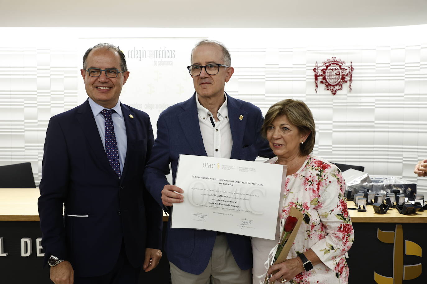 Así ha sido el homenaje a los facultativos jubilados este año en el Colegio de Médicos