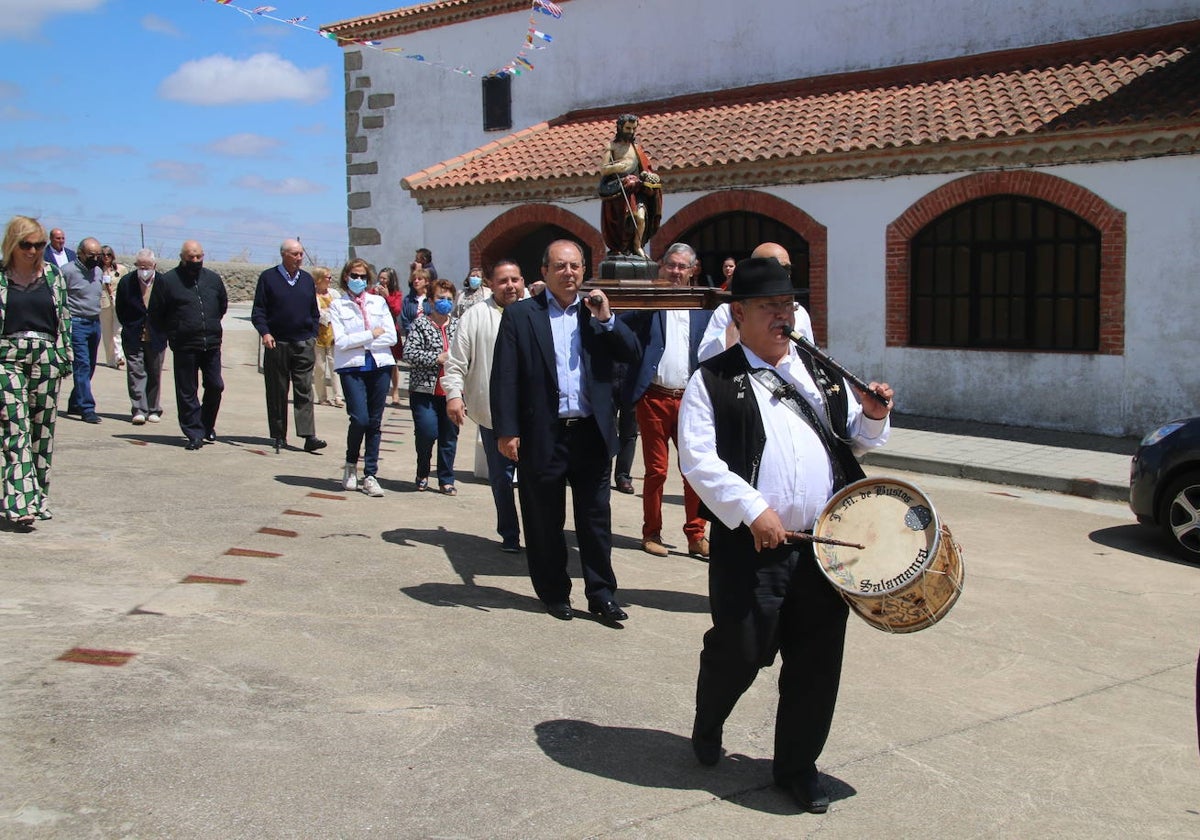 Uno de los momentos de la procesión de San Juan Bautista en 2022.