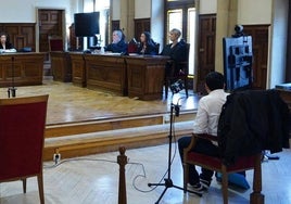 F.M.R. al inicio del juicio en la Audiencia Provincial de Salamanca hace varios días