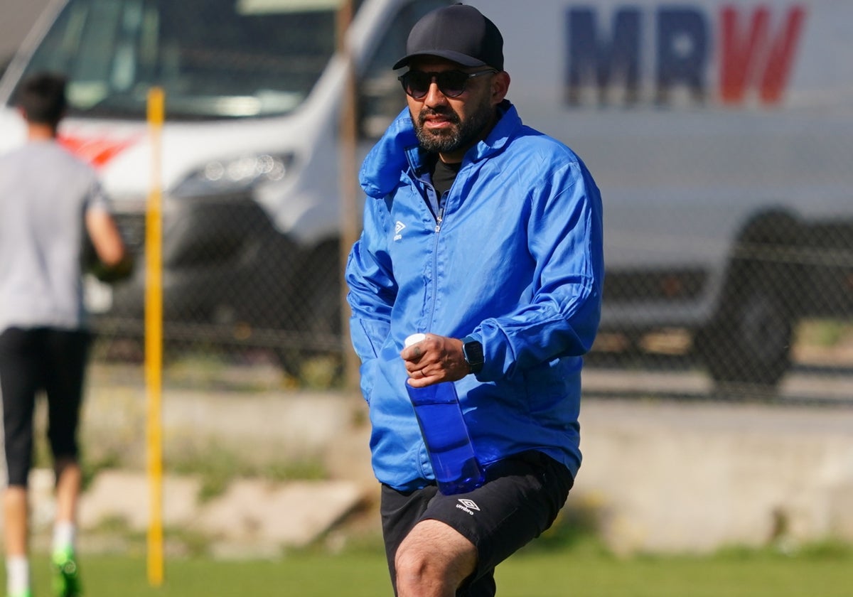 Jehú Chiapas, en la última sesión de entrenamiento de la pasada temporada en el anexo.