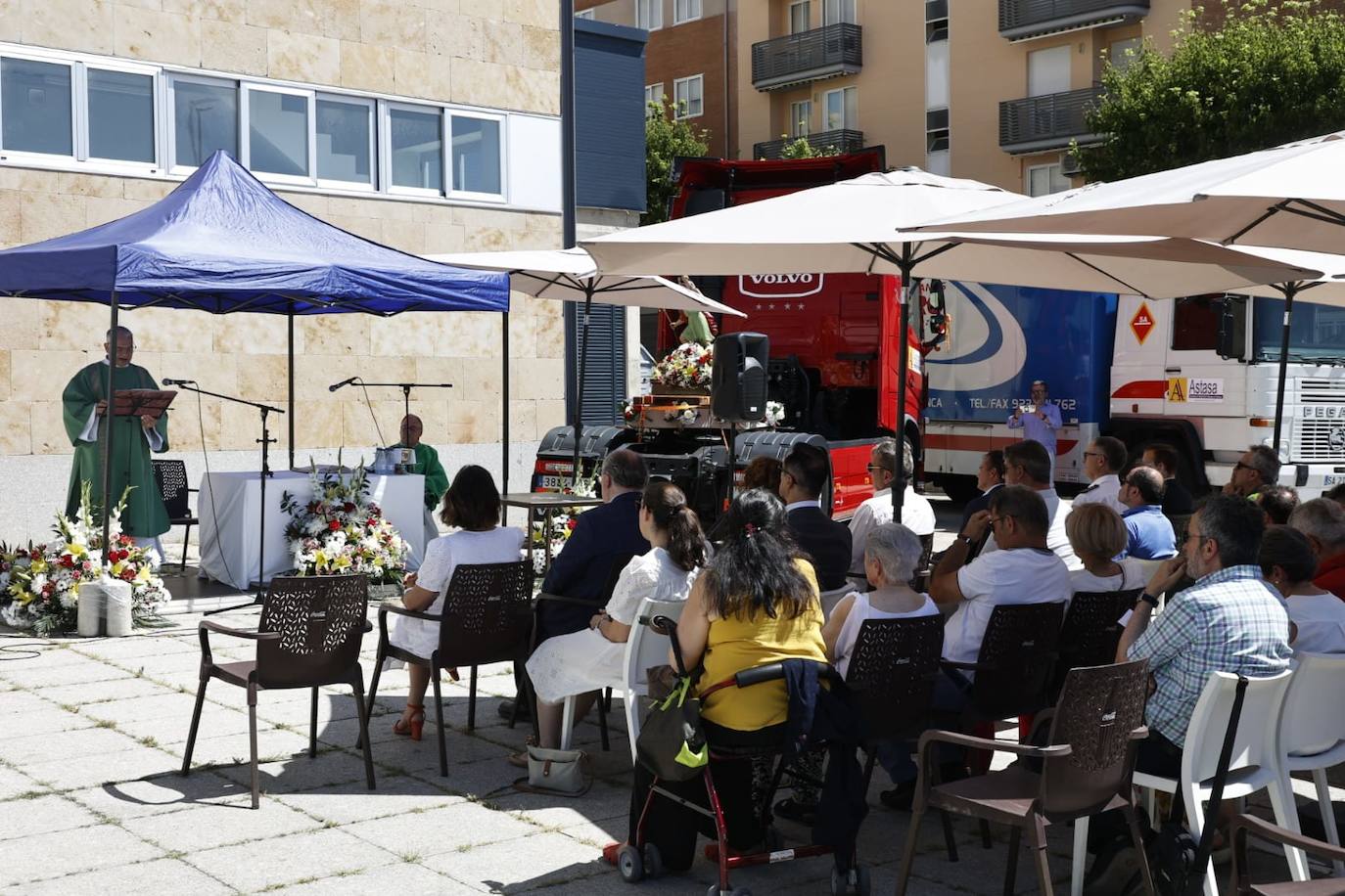 Los transportistas vuelven a celebrar San Cristóbal en Salamanca