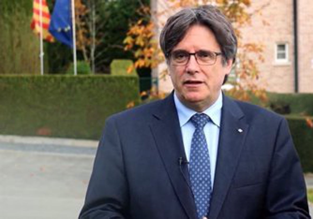 El expresidente catalán, Carles Puigdemont