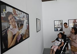 Un momento de la inaguración de la exposición de Aspace