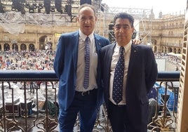 Valentín García junto a Chenche Martín Galeano.