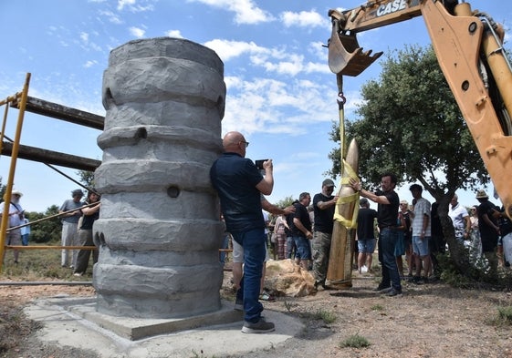 «La bala» antes de su enterramiento en el Cementerio de Arte.