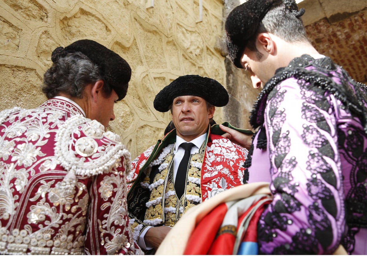 El Juli, en el patio de cuadrillas de La Glorieta