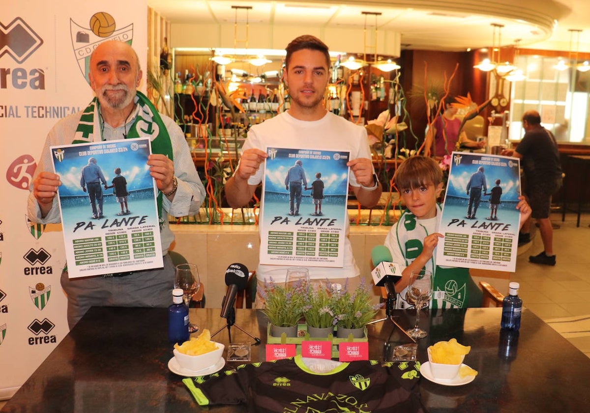 Andrés Marcos, Emilio Sánchez y Julen Hernández, en la presentación de la campaña.