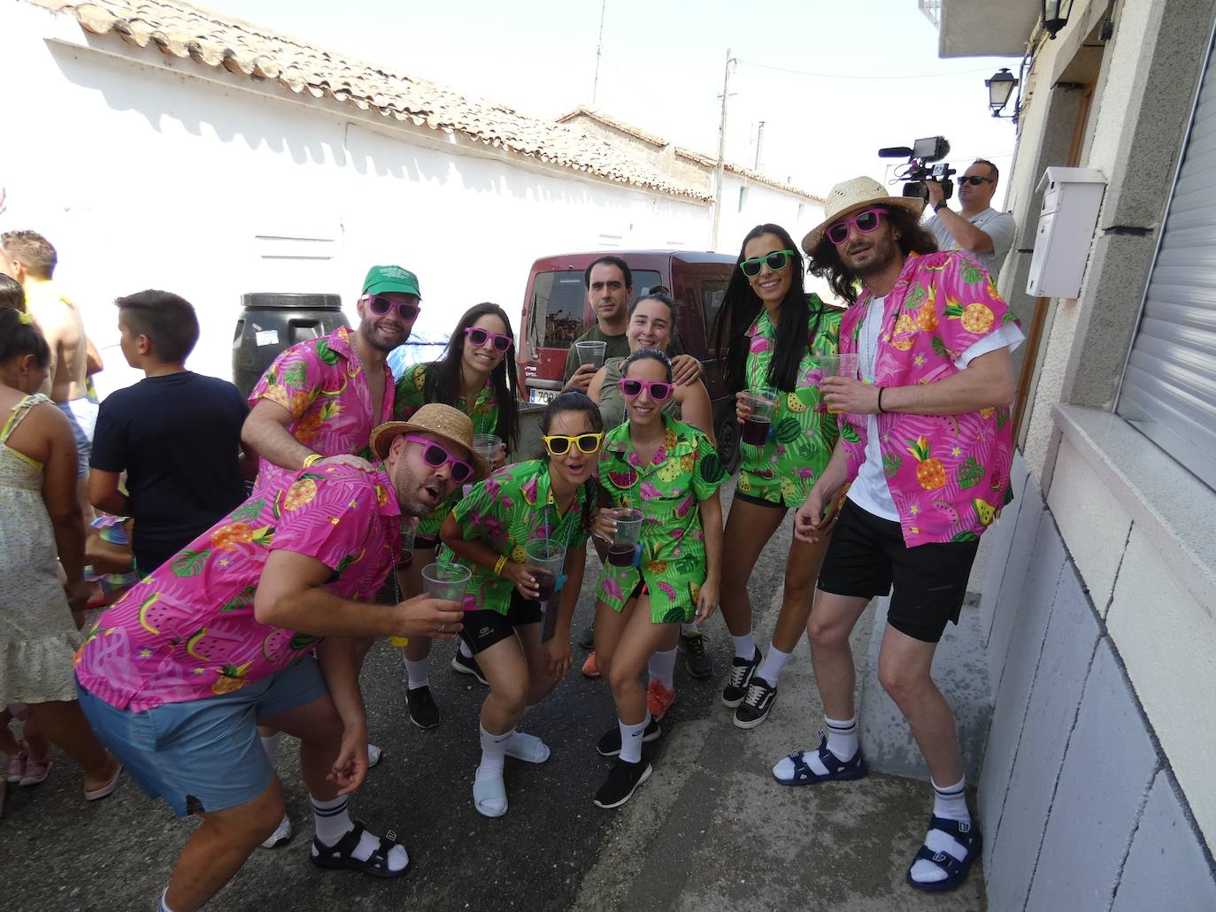 Chapuzón de alegría en las fiestas de Santiago