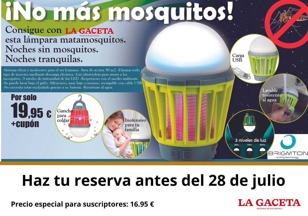 Consigue con LA GACETA la lámpara matamosquitos más buscada por sólo 19,95 €