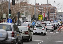 Vehículos circulan por la Avenida de los Cipreses.