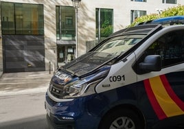 La Policía Nacional en los Juzgados de Guardia de Salamanca.