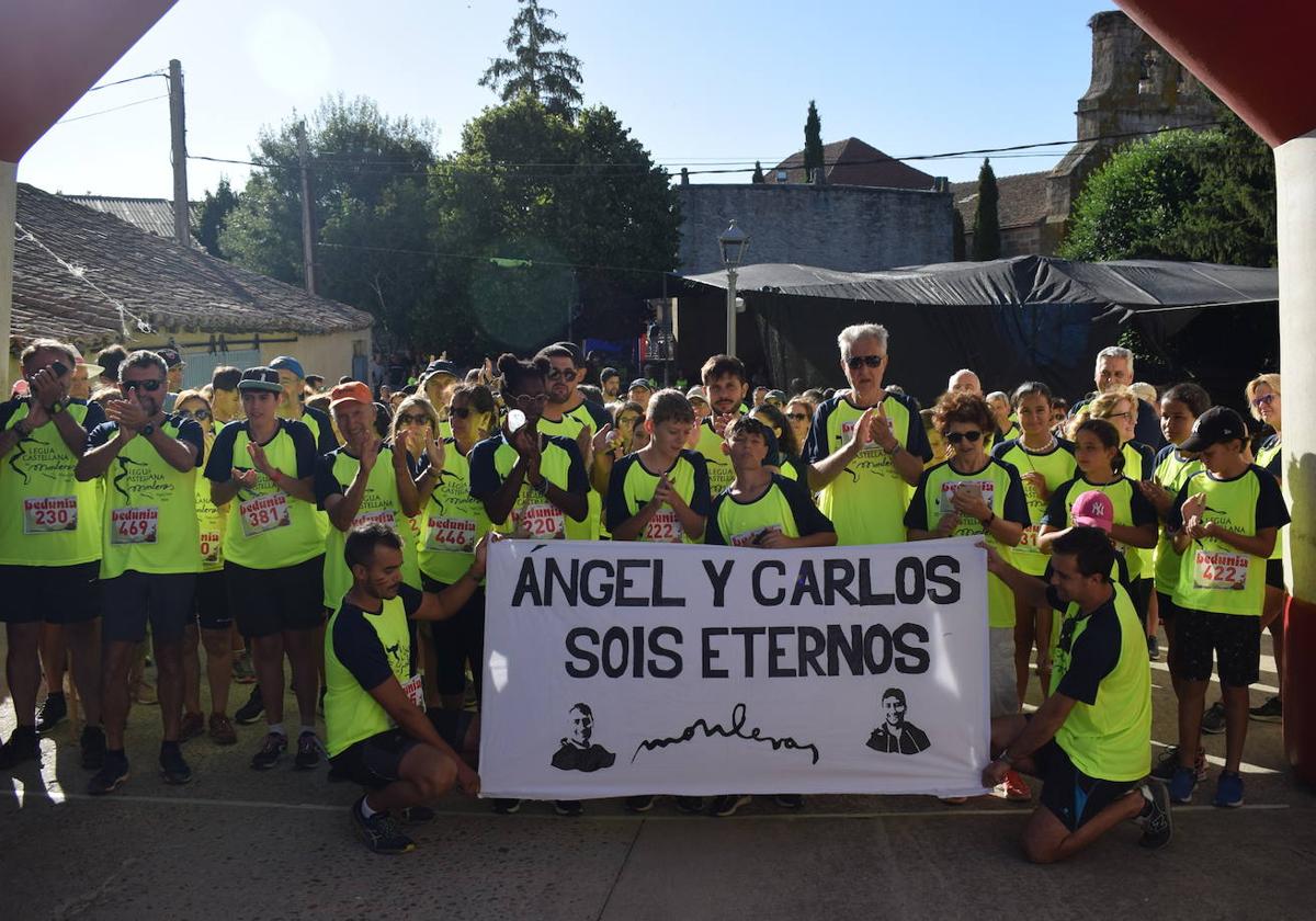 Emotivo recuerdo a Ángel y Carlos Basas antes de la disputa de la undécima Legua de Monleras.