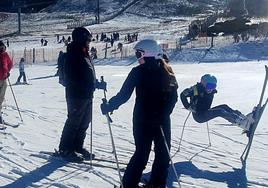 Imagen de esquiadores en La Covatilla el pasado mes de enero.