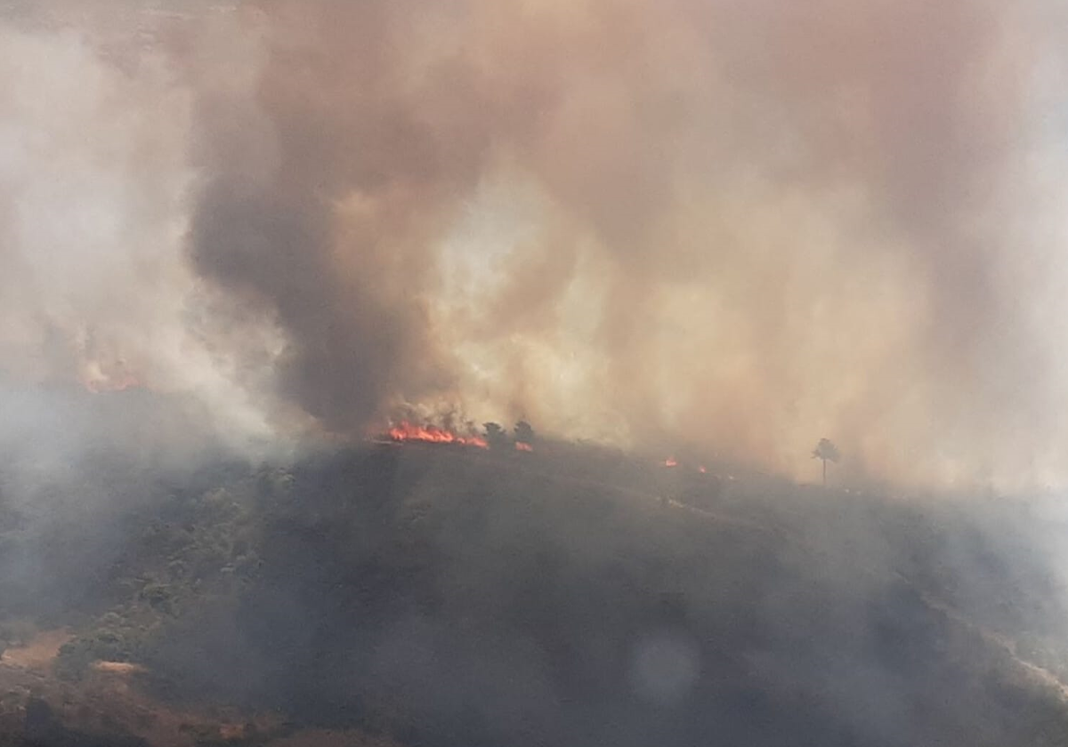 Preocupación por un incendio decretado en Argozelo, a cinco kilómetros de Castilla y León