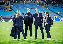 Jorge VIlda y Rubiales, durante el Mundial