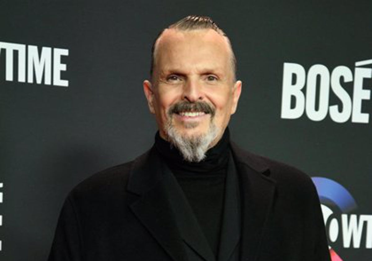 Miguel Bosé, cantante.