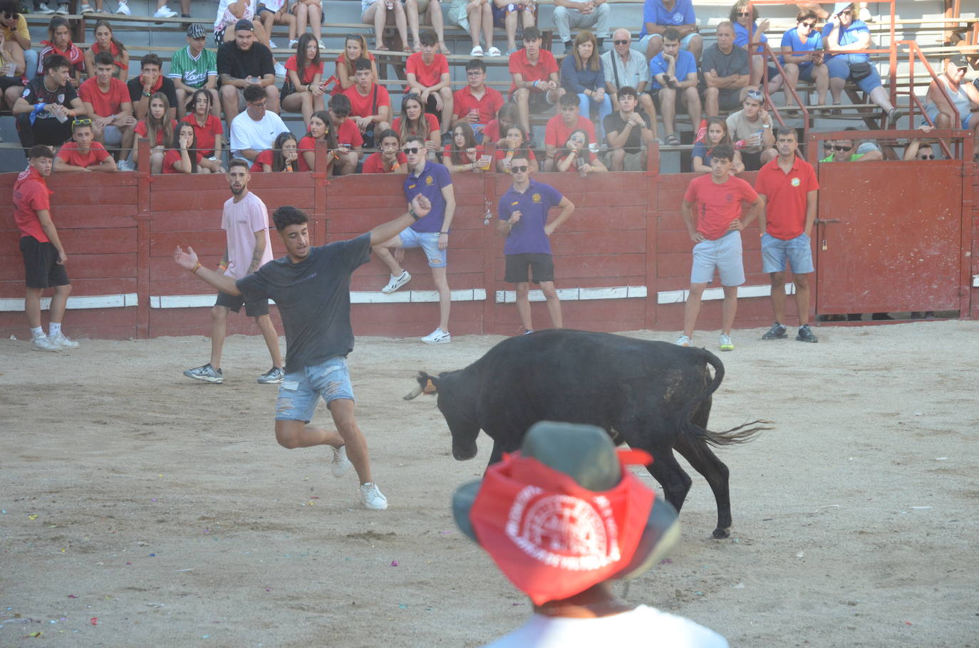 Villavieja aclama a la patrona en una capea de lo más movida