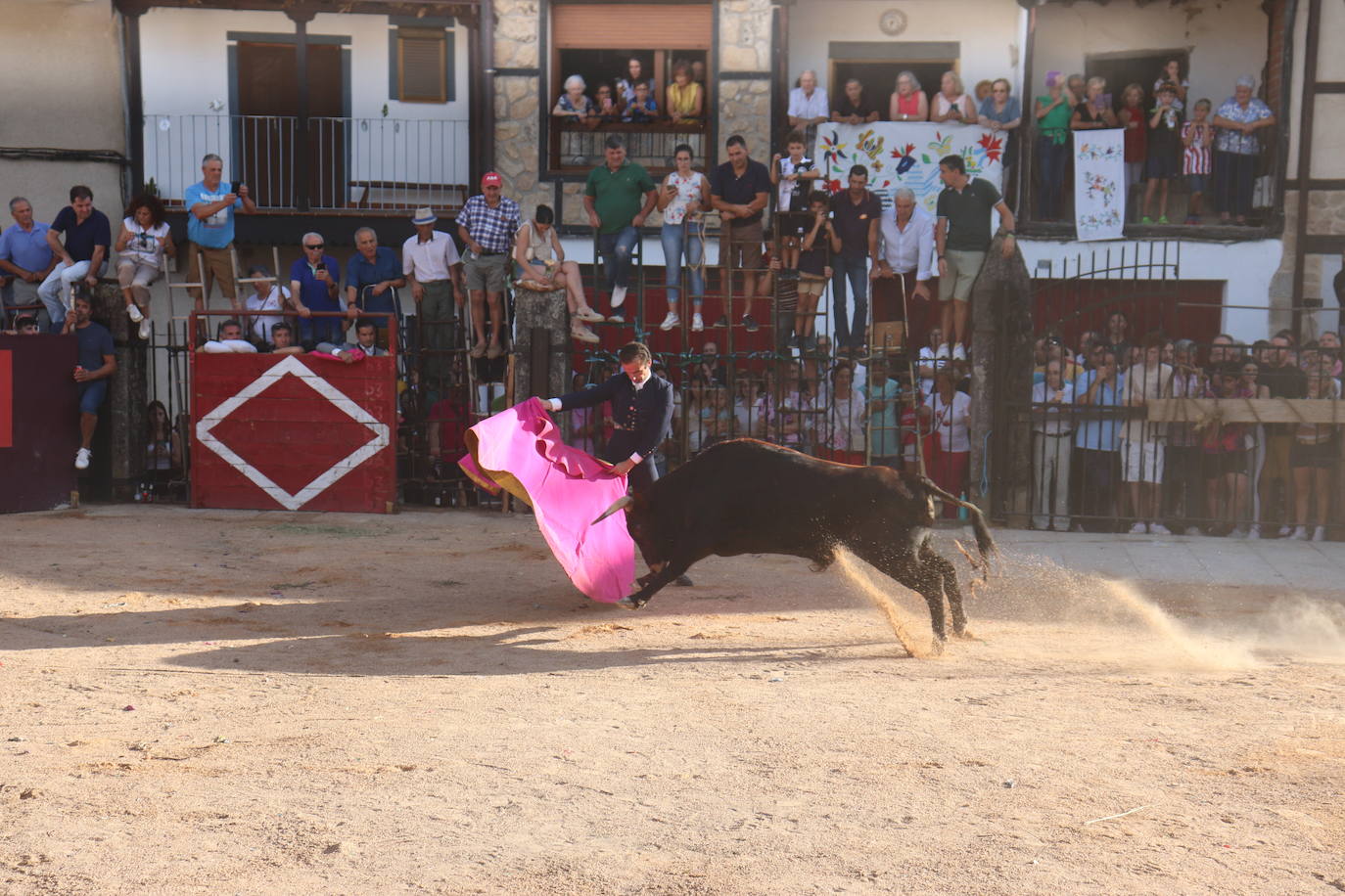 Los toros y la tradición despiden la fiesta en Santibáñez de la Sierra