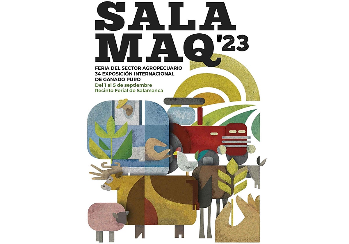 Cartel de Salamaq'23, la feria del sector agropecuario que se celebra en Salamanca.