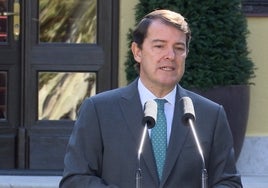 El presidente de Castilla y León, Alfonso Fernández Mañueco.