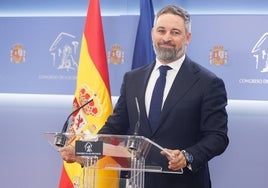 El líder de VOX, Santiago Abascal.