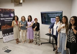 Presentación del punto violeta del Ayuntamiento de Salamanca.