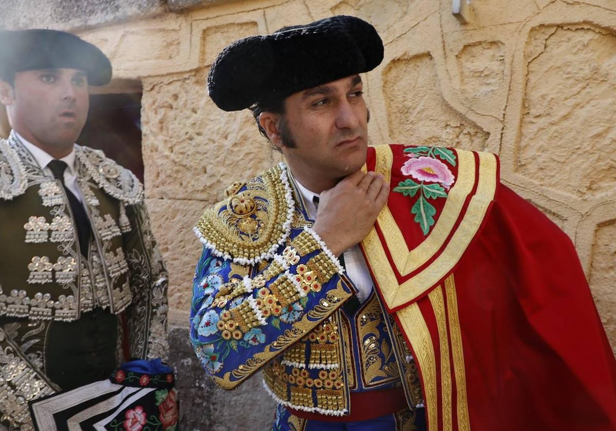 Morante, en el patio de cuadrillas de La Glorieta