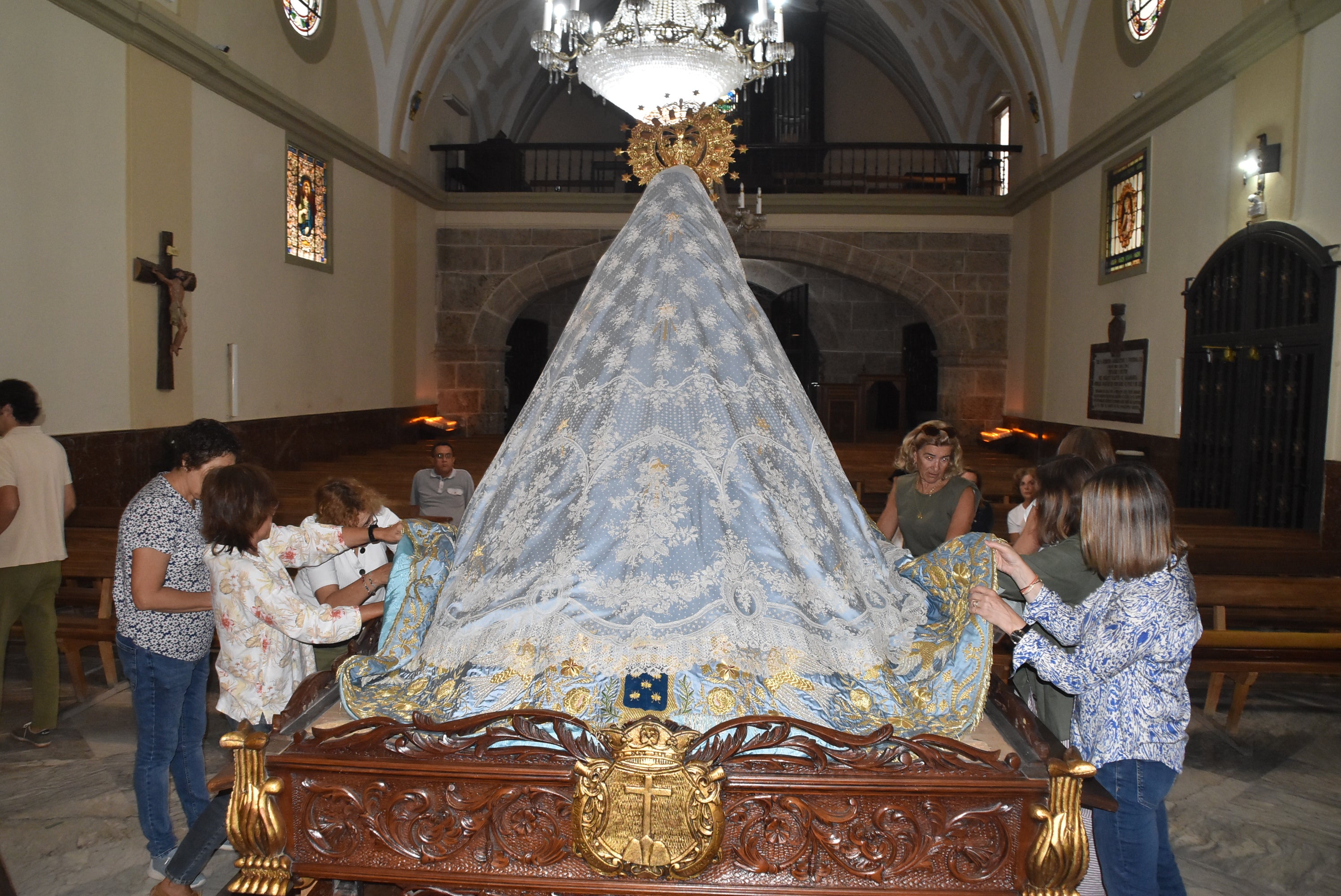La Virgen del Castañar espera ya su gran día en Béjar