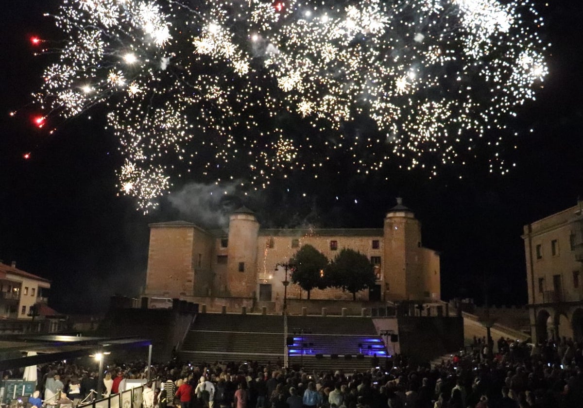 Fuegos artificiales para despedir las fiestas de Béjar