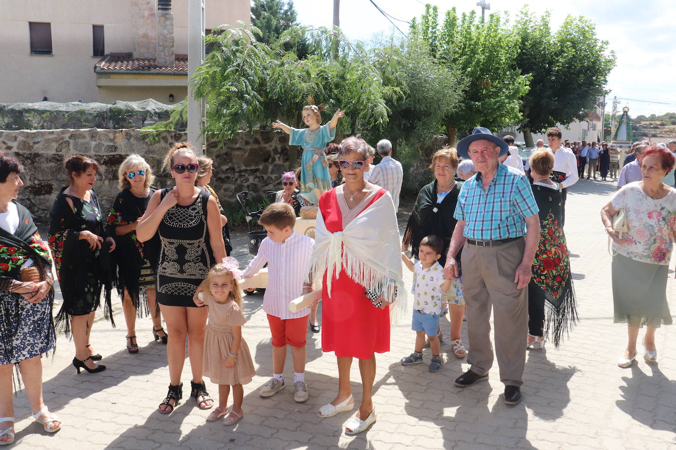 Despedida a lo grande de la Virgen de Gracia Carrero en Gallegos de Solmirón