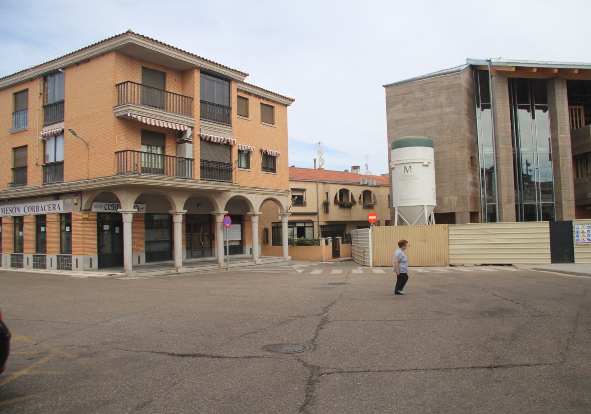 La Plaza Mayor, en la zona en la que está prevista la mejora de la red de abastecimiento.