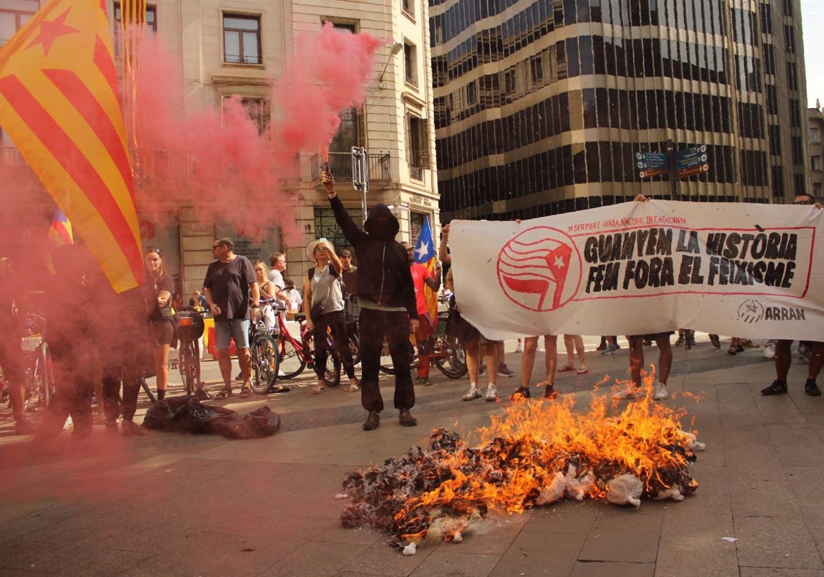 Una imagen de la celebración de la Diada.